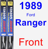 Front Wiper Blade Pack for 1989 Ford Ranger - Vision Saver