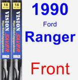 Front Wiper Blade Pack for 1990 Ford Ranger - Vision Saver