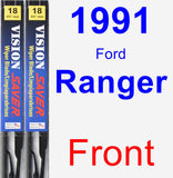 Front Wiper Blade Pack for 1991 Ford Ranger - Vision Saver