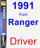 Driver Wiper Blade for 1991 Ford Ranger - Vision Saver