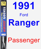 Passenger Wiper Blade for 1991 Ford Ranger - Vision Saver