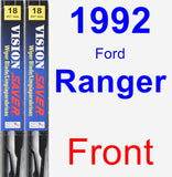 Front Wiper Blade Pack for 1992 Ford Ranger - Vision Saver