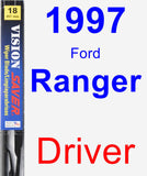 Driver Wiper Blade for 1997 Ford Ranger - Vision Saver