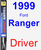 Driver Wiper Blade for 1999 Ford Ranger - Vision Saver