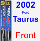 Front Wiper Blade Pack for 2002 Ford Taurus - Vision Saver