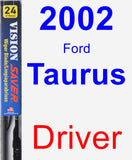 Driver Wiper Blade for 2002 Ford Taurus - Vision Saver