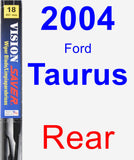 Rear Wiper Blade for 2004 Ford Taurus - Vision Saver