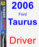 Driver Wiper Blade for 2006 Ford Taurus - Vision Saver