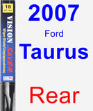Rear Wiper Blade for 2007 Ford Taurus - Vision Saver
