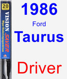 Driver Wiper Blade for 1986 Ford Taurus - Vision Saver