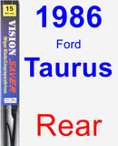 Rear Wiper Blade for 1986 Ford Taurus - Vision Saver
