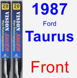 Front Wiper Blade Pack for 1987 Ford Taurus - Vision Saver
