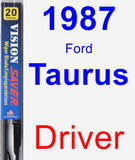 Driver Wiper Blade for 1987 Ford Taurus - Vision Saver