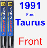 Front Wiper Blade Pack for 1991 Ford Taurus - Vision Saver