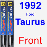 Front Wiper Blade Pack for 1992 Ford Taurus - Vision Saver