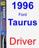Driver Wiper Blade for 1996 Ford Taurus - Vision Saver