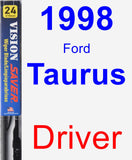 Driver Wiper Blade for 1998 Ford Taurus - Vision Saver