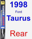 Rear Wiper Blade for 1998 Ford Taurus - Vision Saver