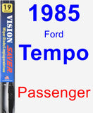Passenger Wiper Blade for 1985 Ford Tempo - Vision Saver