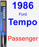 Passenger Wiper Blade for 1986 Ford Tempo - Vision Saver