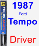 Driver Wiper Blade for 1987 Ford Tempo - Vision Saver