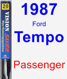 Passenger Wiper Blade for 1987 Ford Tempo - Vision Saver