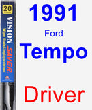 Driver Wiper Blade for 1991 Ford Tempo - Vision Saver