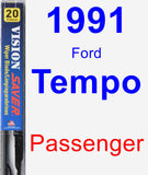 Passenger Wiper Blade for 1991 Ford Tempo - Vision Saver