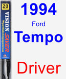 Driver Wiper Blade for 1994 Ford Tempo - Vision Saver