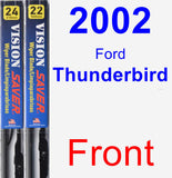 Front Wiper Blade Pack for 2002 Ford Thunderbird - Vision Saver