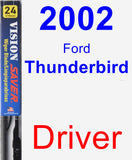 Driver Wiper Blade for 2002 Ford Thunderbird - Vision Saver