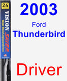 Driver Wiper Blade for 2003 Ford Thunderbird - Vision Saver