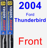 Front Wiper Blade Pack for 2004 Ford Thunderbird - Vision Saver