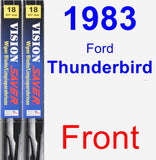 Front Wiper Blade Pack for 1983 Ford Thunderbird - Vision Saver