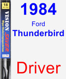 Driver Wiper Blade for 1984 Ford Thunderbird - Vision Saver