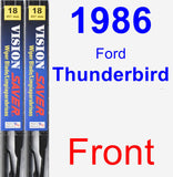Front Wiper Blade Pack for 1986 Ford Thunderbird - Vision Saver