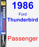 Passenger Wiper Blade for 1986 Ford Thunderbird - Vision Saver
