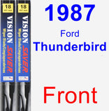 Front Wiper Blade Pack for 1987 Ford Thunderbird - Vision Saver