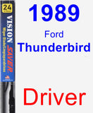 Driver Wiper Blade for 1989 Ford Thunderbird - Vision Saver