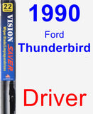 Driver Wiper Blade for 1990 Ford Thunderbird - Vision Saver