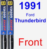 Front Wiper Blade Pack for 1991 Ford Thunderbird - Vision Saver