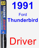 Driver Wiper Blade for 1991 Ford Thunderbird - Vision Saver