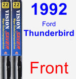 Front Wiper Blade Pack for 1992 Ford Thunderbird - Vision Saver