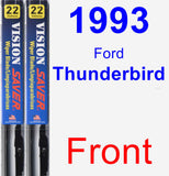 Front Wiper Blade Pack for 1993 Ford Thunderbird - Vision Saver