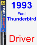 Driver Wiper Blade for 1993 Ford Thunderbird - Vision Saver