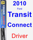 Driver Wiper Blade for 2010 Ford Transit Connect - Vision Saver