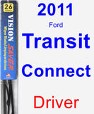 Driver Wiper Blade for 2011 Ford Transit Connect - Vision Saver