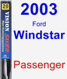 Passenger Wiper Blade for 2003 Ford Windstar - Vision Saver