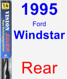 Rear Wiper Blade for 1995 Ford Windstar - Vision Saver