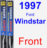 Front Wiper Blade Pack for 1997 Ford Windstar - Vision Saver
